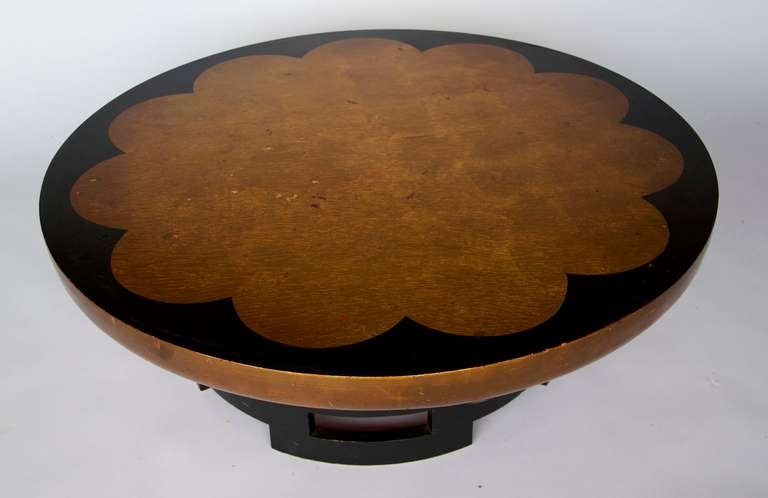 American Chinese Lotus Style Coffee Table by Muller and Berringer