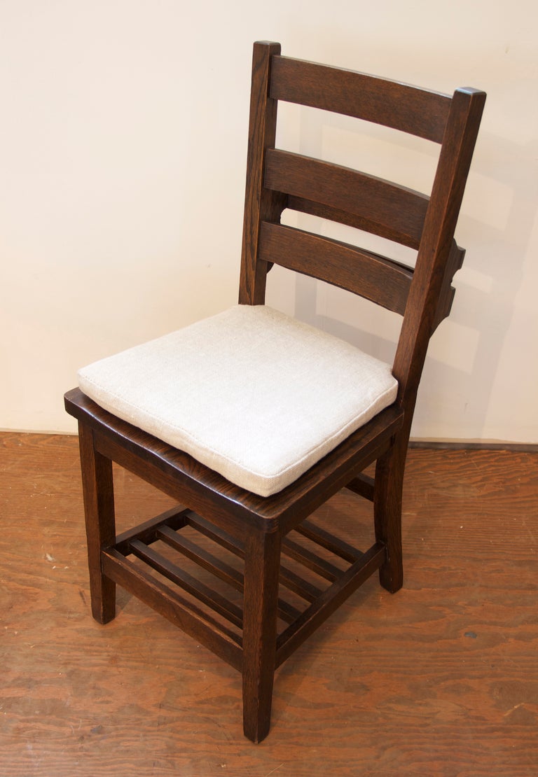 Mid-20th Century Ten Ladderback Dining Chairs For Sale