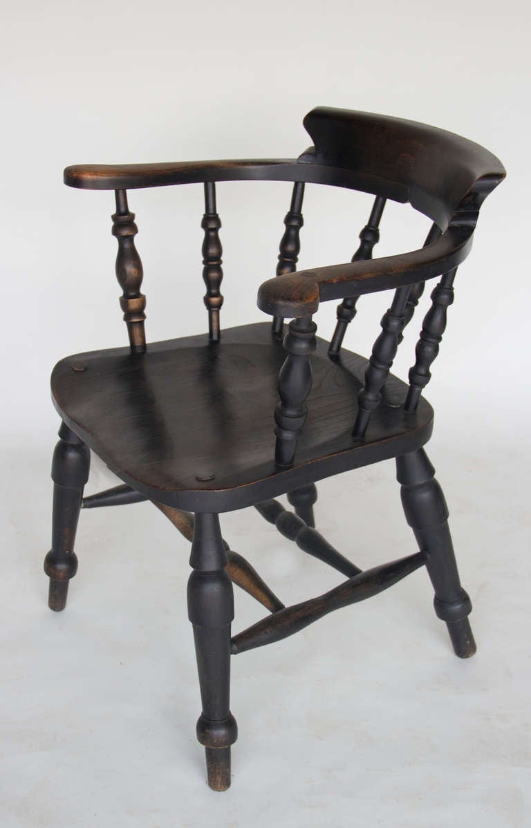 Six English Tavern Chairs In Good Condition In Hudson, NY