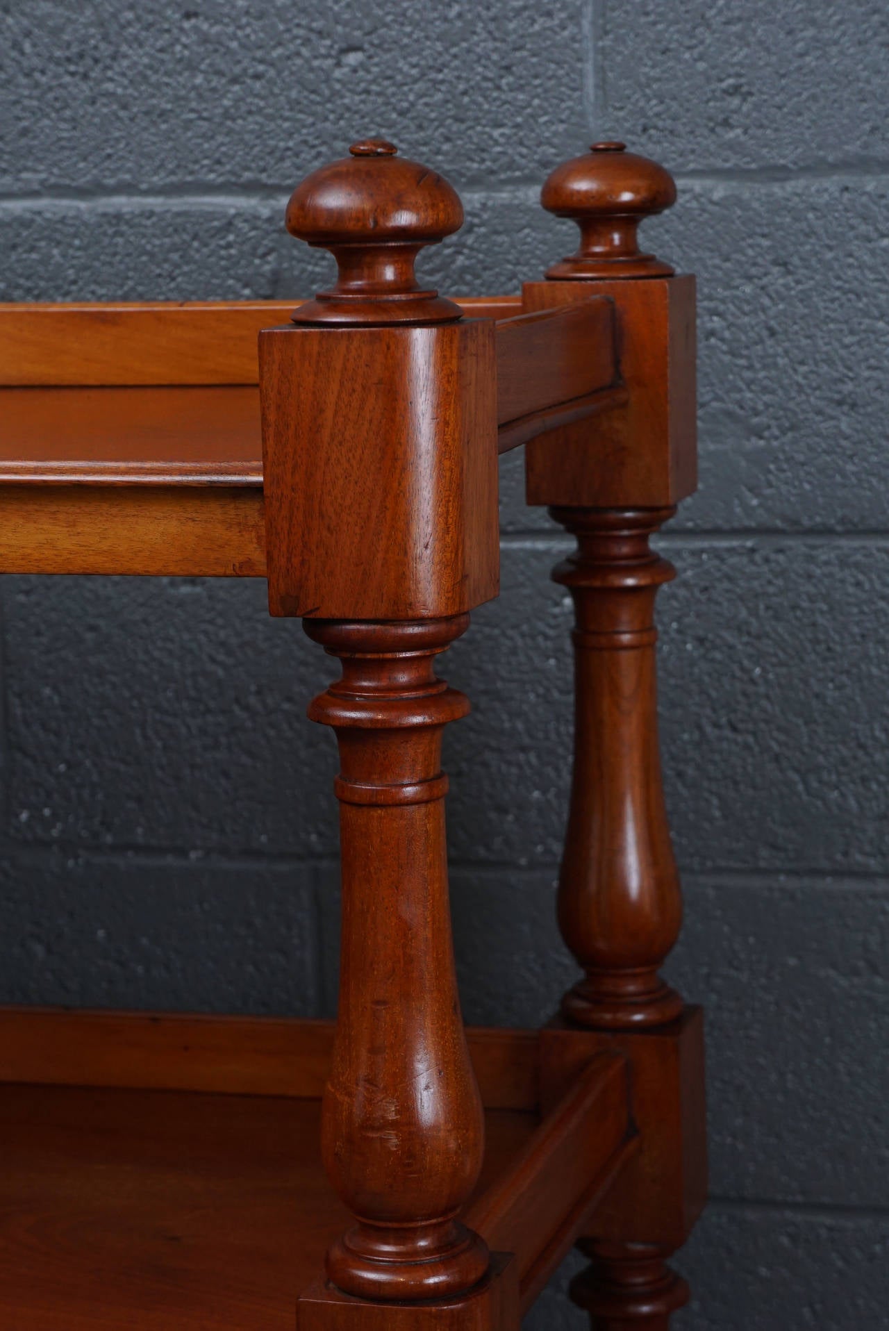 Woodwork Three-Tier Mahogany Etagere