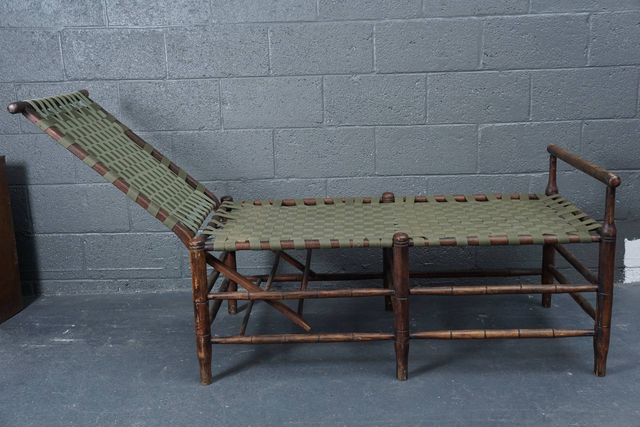 Hand-Crafted Adirondack Adjustable Chaise