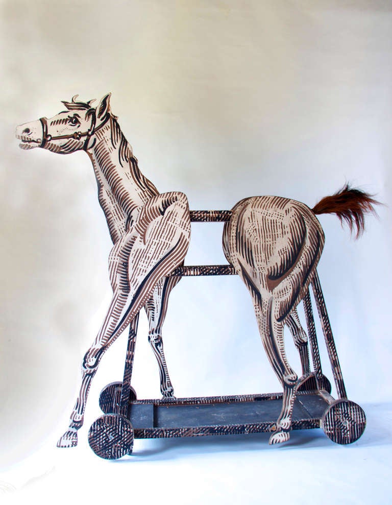 Full Size Sculptural Depiction of a Horse.  Used in an 