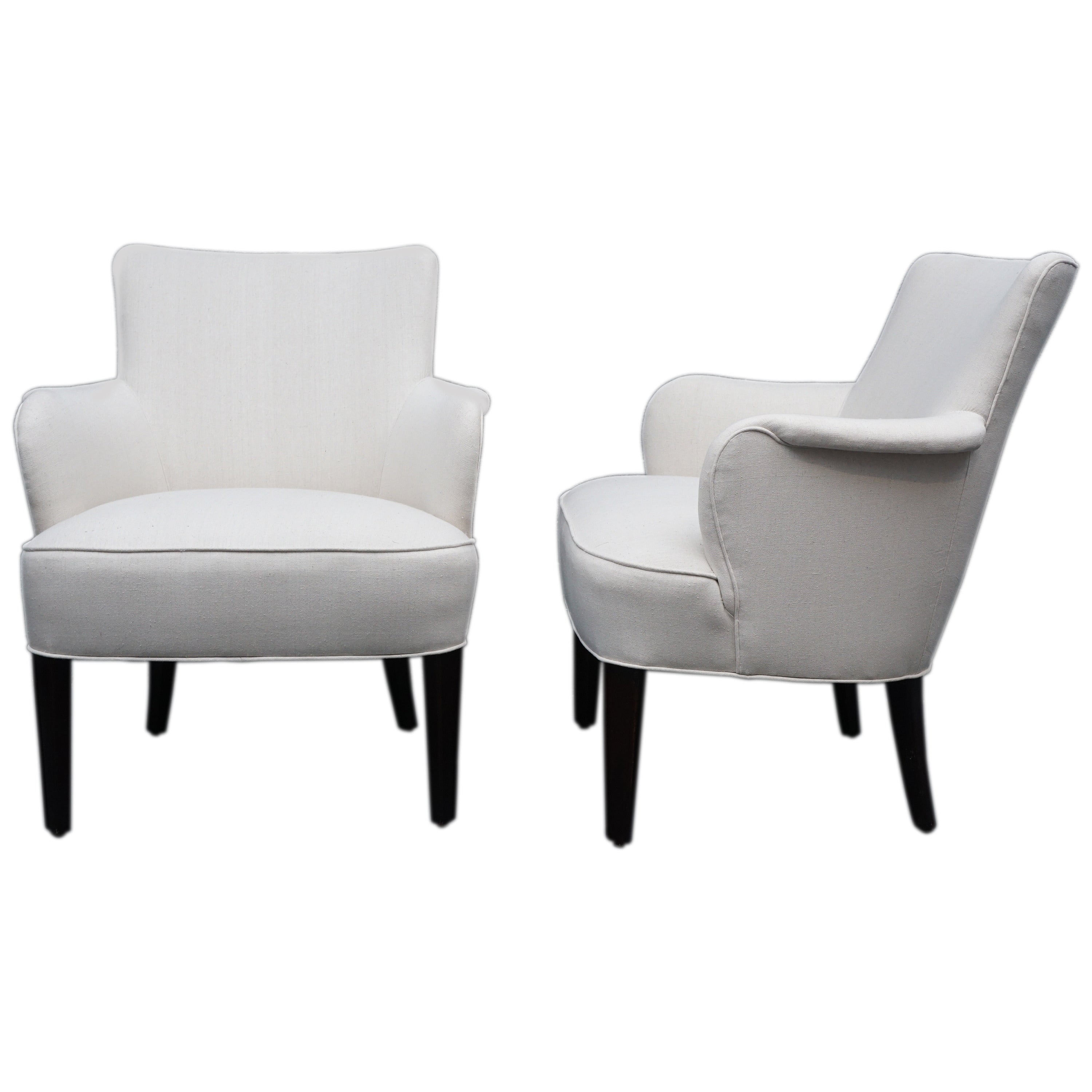 Pair of Graphic Club Chairs