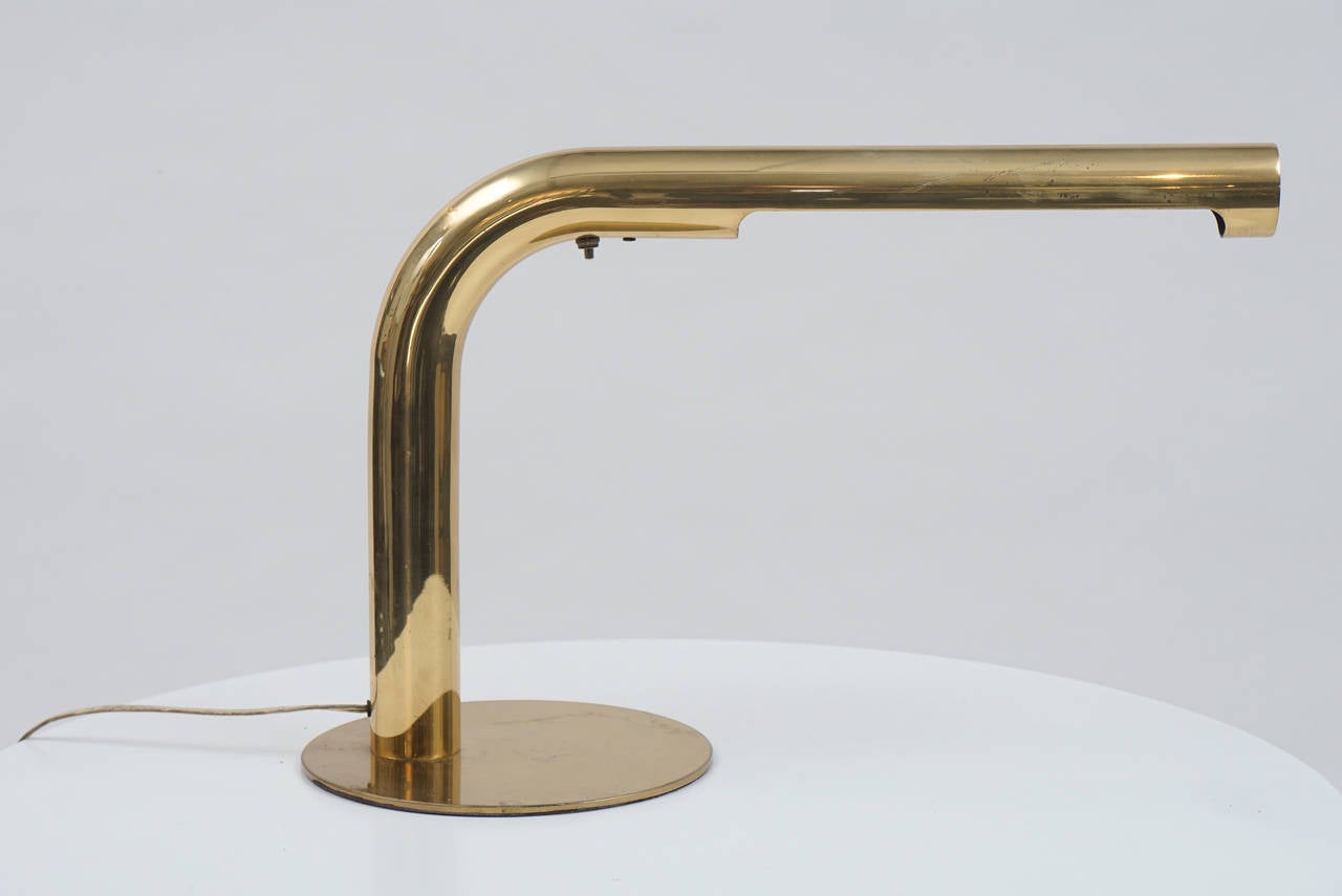 Sleek Characteristic Lines of a Sonneman Design
Beautiful Brass Finish