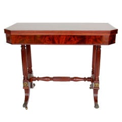 American Mahagony Federal Card Table