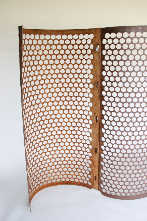 American Pierced Industrial Standing Screen