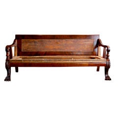 Antique Mahogany Classical Sofa