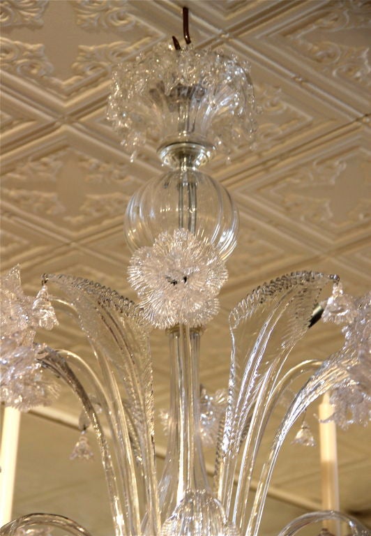 Hand-Crafted Murano Glass Chandelier