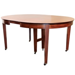 Hepplewhite Style Dining Table with Six Leaves