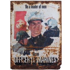 1970's MARINE Recruitment Sign