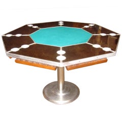 Vintage Mid Century Poker and Game Table