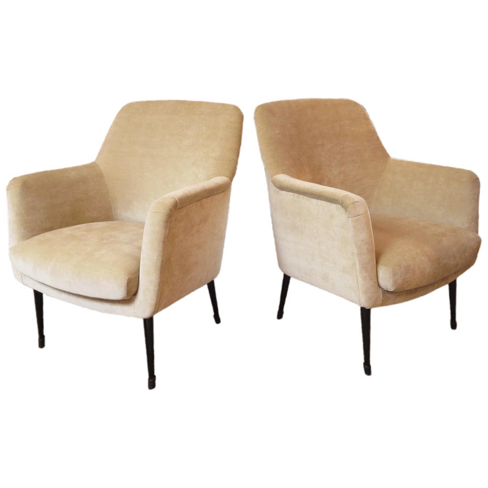 Nino Zoncada Club Chairs from Stella Maris II Ocean Liner For Sale
