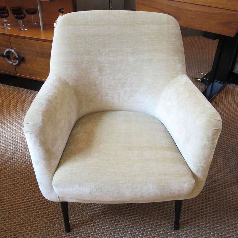 Mid-Century Modern Nino Zoncada Club Chairs from Stella Maris II Ocean Liner For Sale