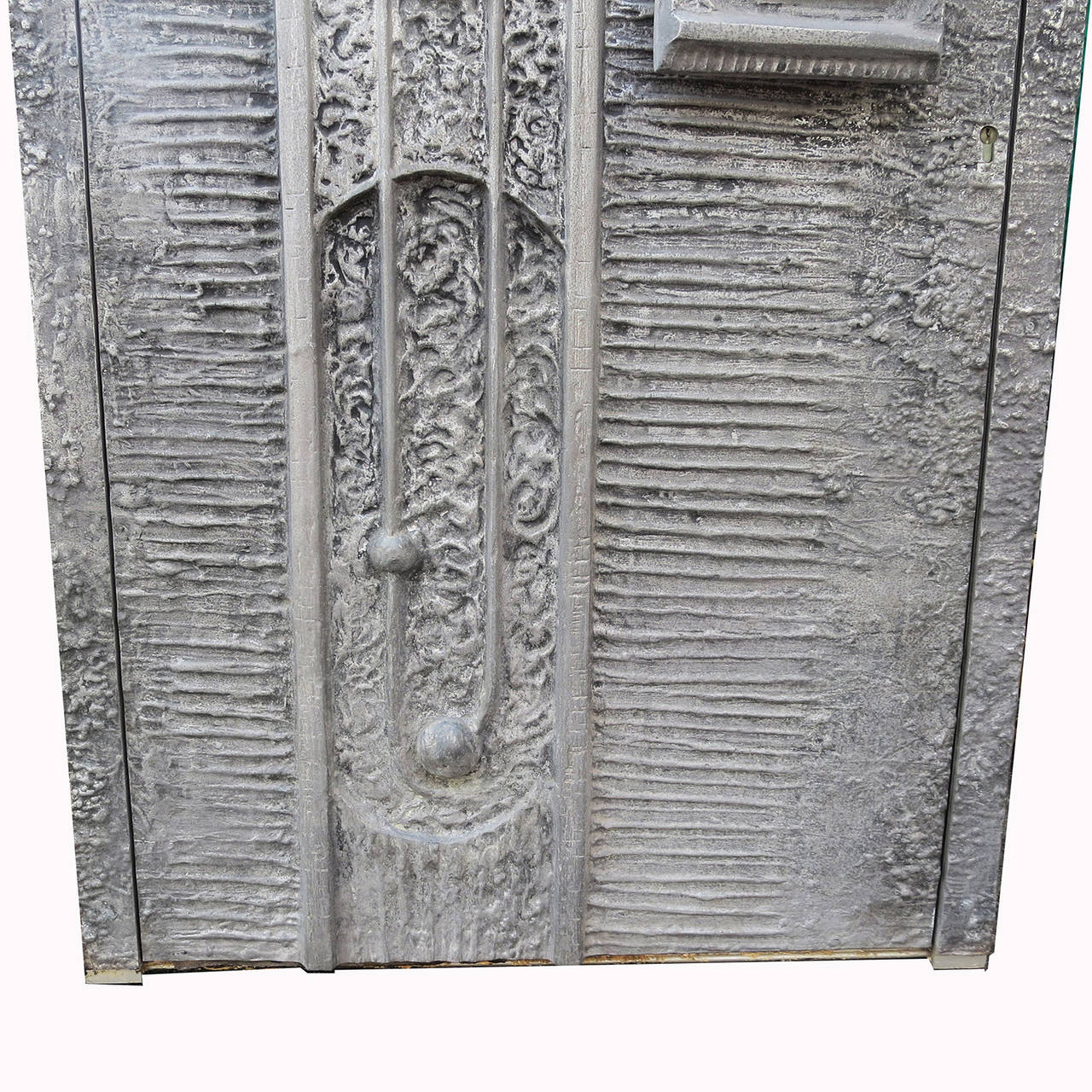 American 1970s Cast Aluminum Door by Billy Joe McCarroll and David Gillespie For Sale