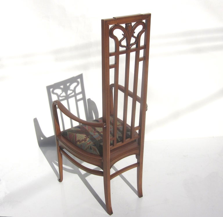 Art Nouveau Style Dining Table and Six Chairs at 1stDibs art nouveau