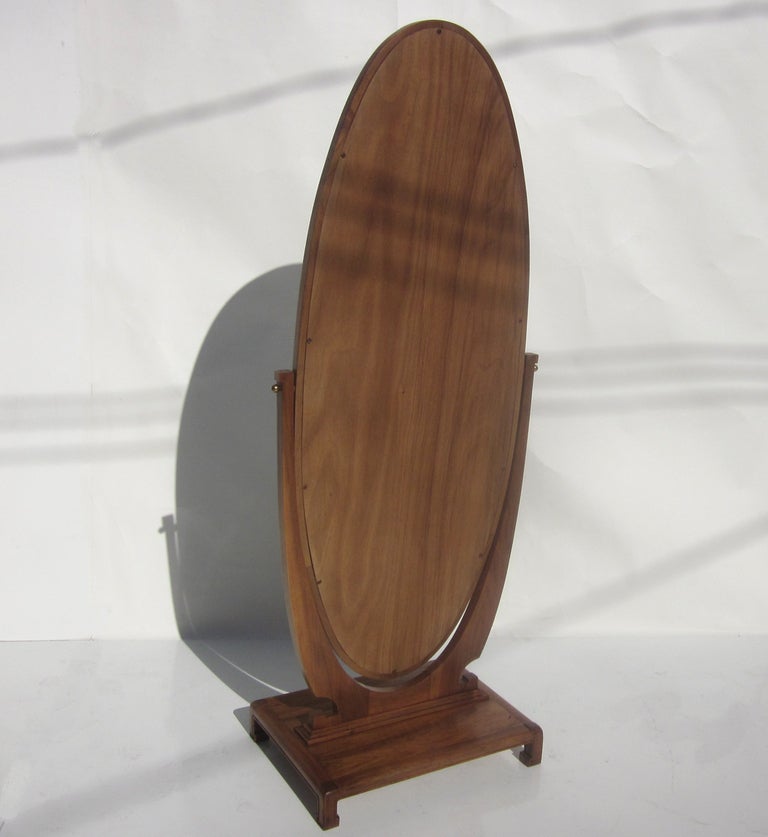 Art Deco Standing Cheval Mirror In Good Condition In North Hollywood, CA