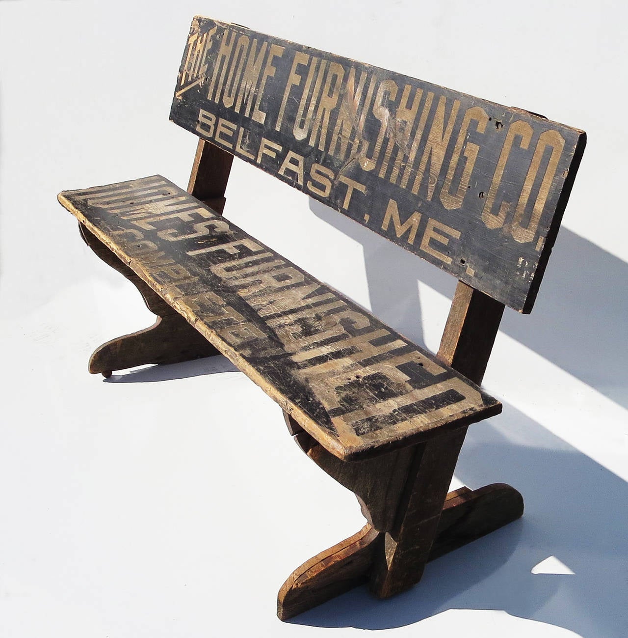 American Charming Park Bench with Embossed Advertising