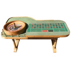 Vintage Table Top Roulette Table from Desert Inn Las Vegas