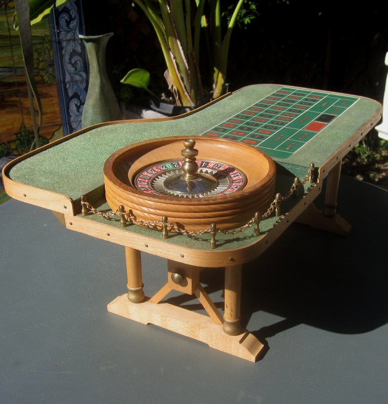 This highly detailed miniature roulette table was presented to 