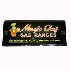 Lighted Magic Chef Gas Ranges Store Window Display