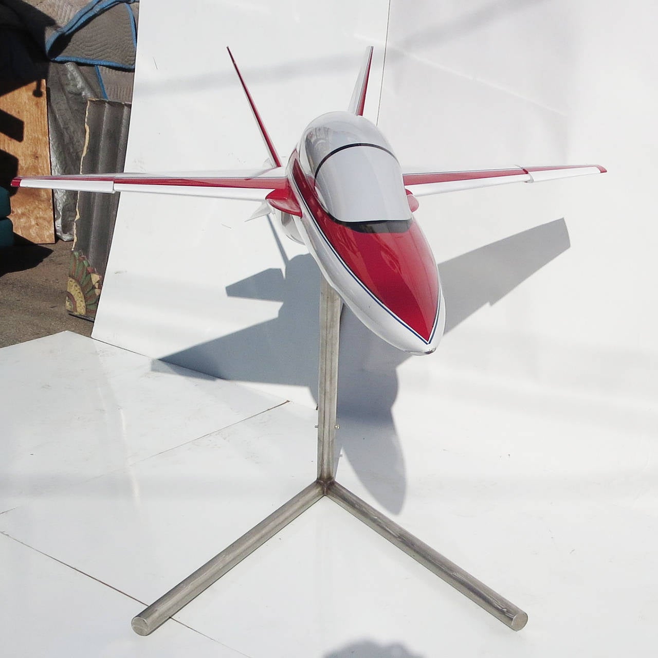 Brushed Painted Aluminum Wind Tunnel Model for ATG Javelin Jet