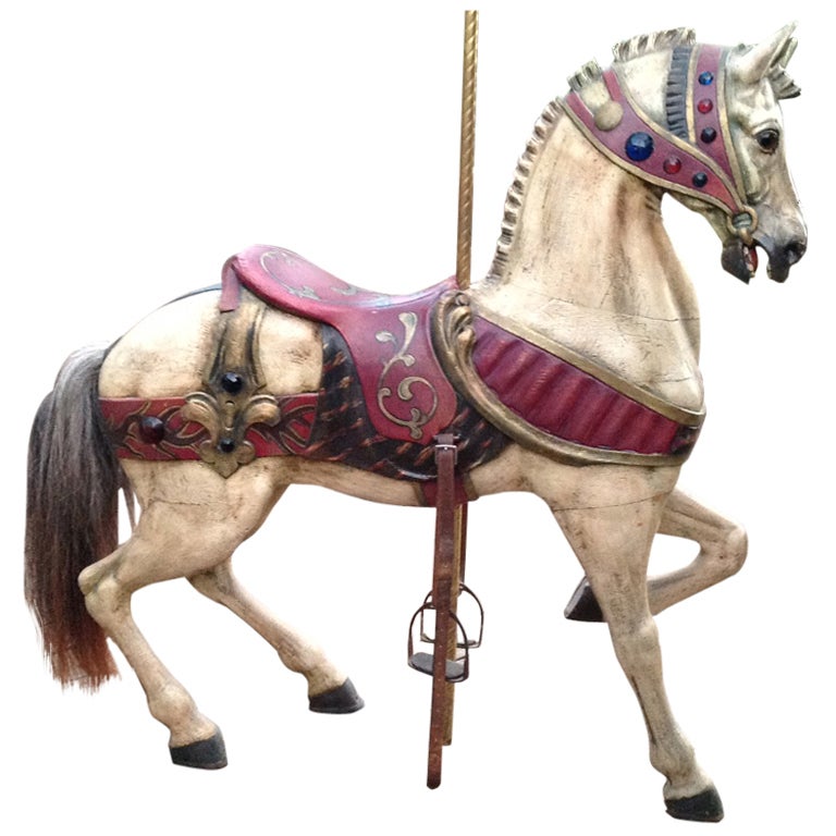 Turn Of The Century Dentzel Standing Carousel Horse At 1stdibs Turn Of The Century Dentzel Standing Carousel Horse For