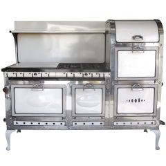 Used 1920's Double Broiler / Eight Burner Stove