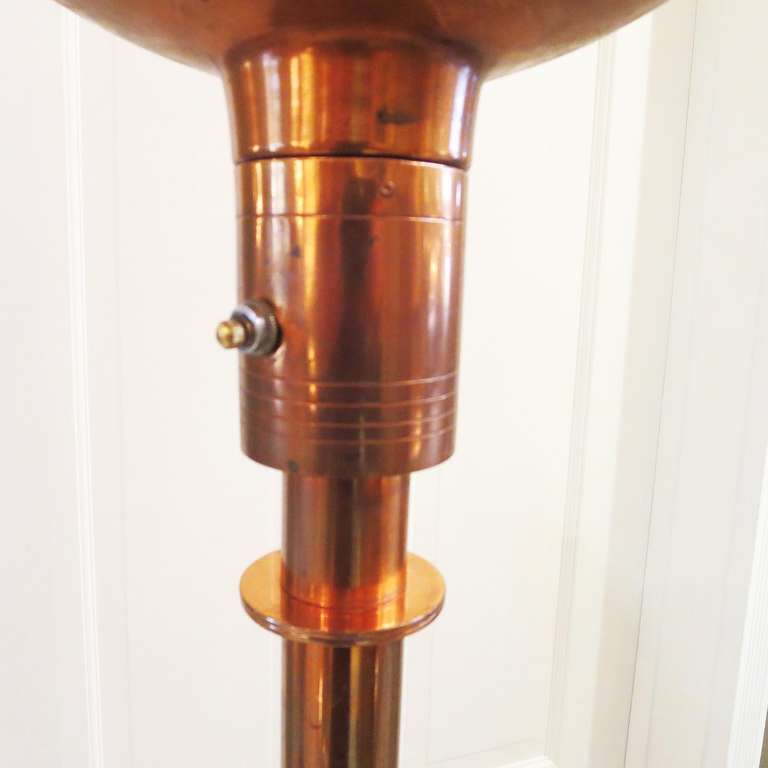 American Rare and Important Gilbert Rohde Torchere Lamp