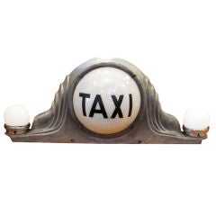 Vintage Art Deco Taxi Cab Lamp