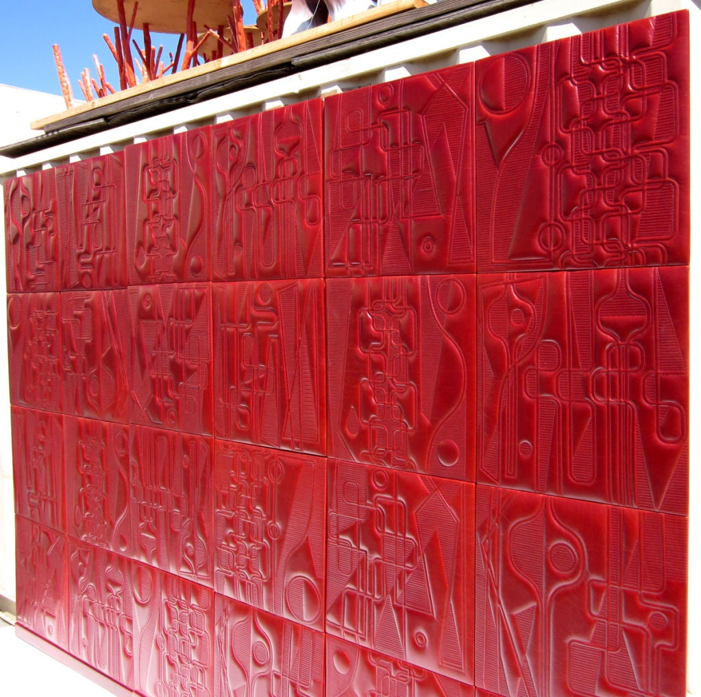 Sculpted Leather Wall Mural by artist Paul Wearing For ...