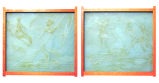 Pair of  Carved Glass Panels by Theo F. McFall