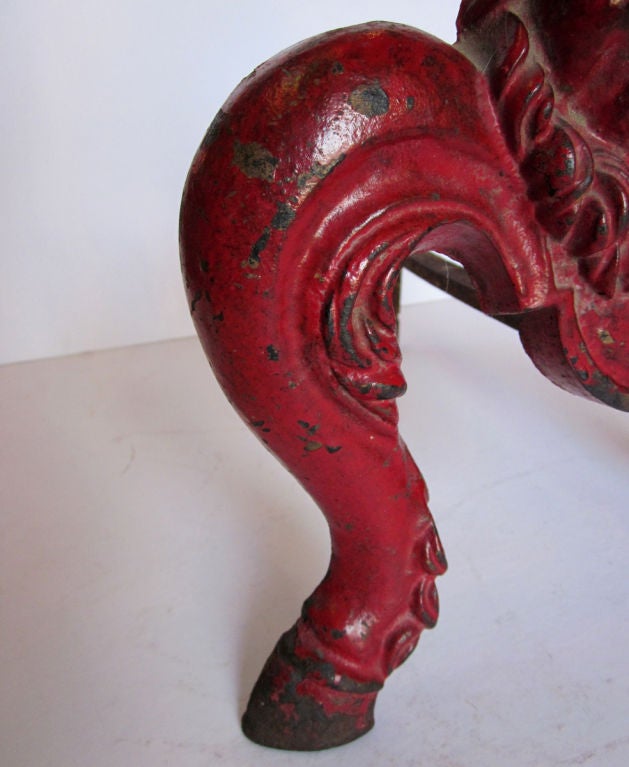 20th Century Red Devil Cast Andirons