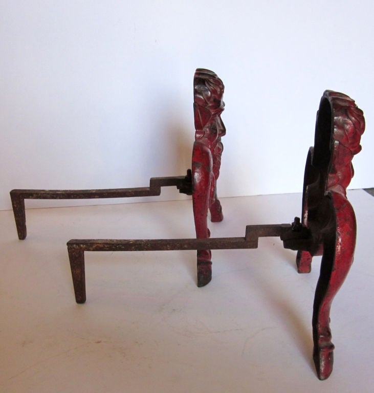 Red Devil Cast Andirons 1