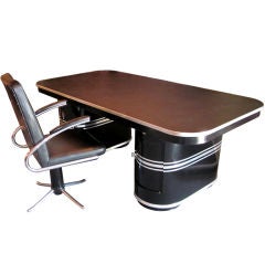 Important Art Deco Desk and Chair by Mauser