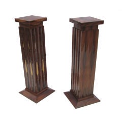 Pair of Art Deco Rosewood Pedestals