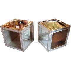 Mirrored Cube End Tables