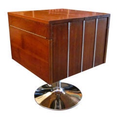 Vintage Mid Century Rotating Cocktail Bar by Lane