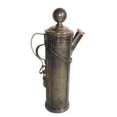 Antique Golf Bag Cocktail Shaker by International Silver Co.