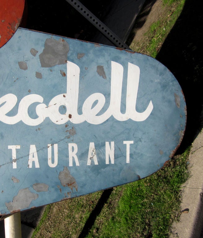 Hollywood Landmark Nickodell Restaurant Sign 1