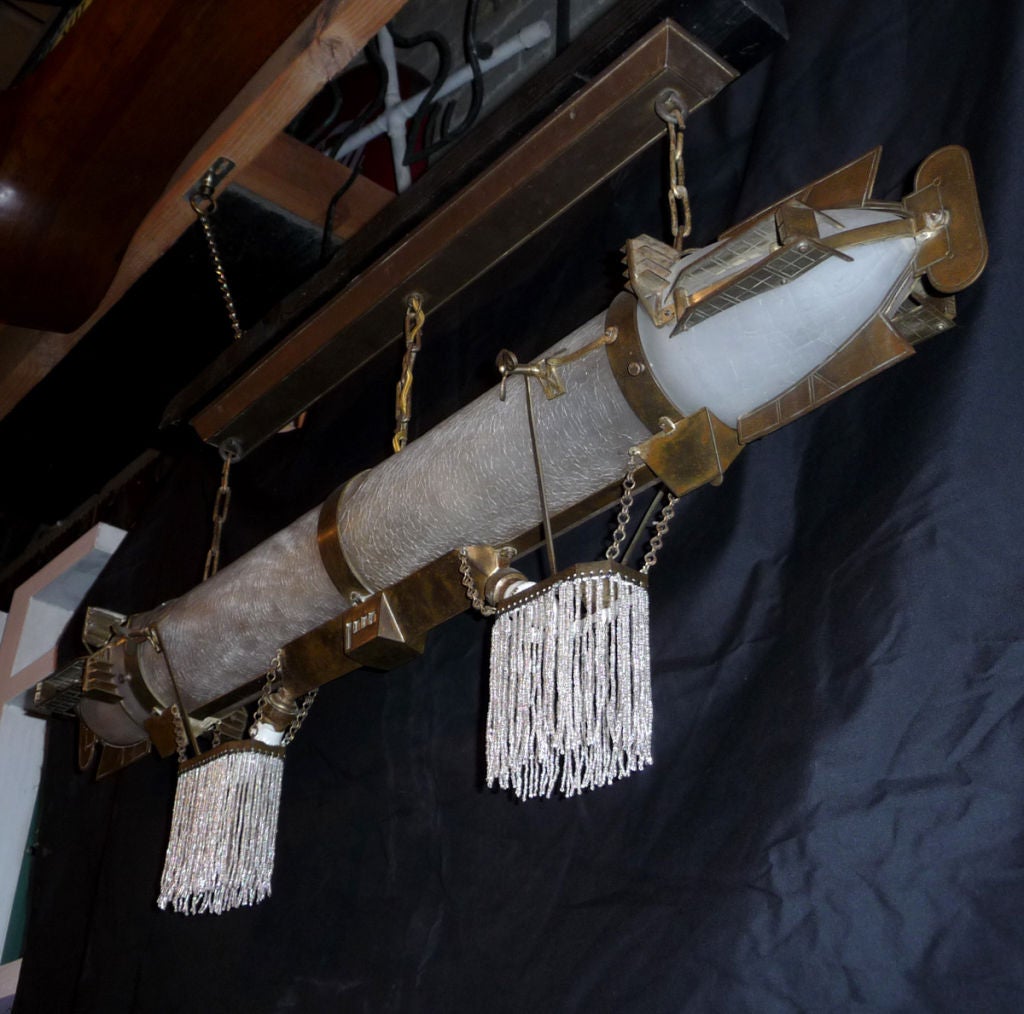 Beaded Incredible Zeppelin Hanging Lamp