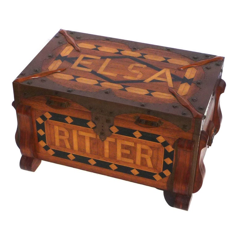 Phenomenal Parquetry and Brass Blanket or Hope Chest