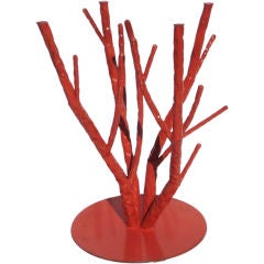Painted Steel Faux Coral Table