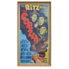 Vintage 1939 "The Gorilla" Framed Two Sheet Movie Poster