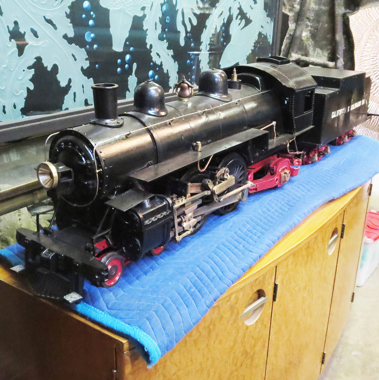 Live Steam Locomotive Train and Coal Car