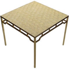 William "Billy" Haines Table of Capiz Shell and Brass