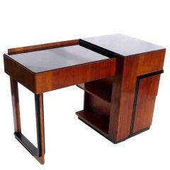 Streamlined Art Deco Desk with Expanding Top 12