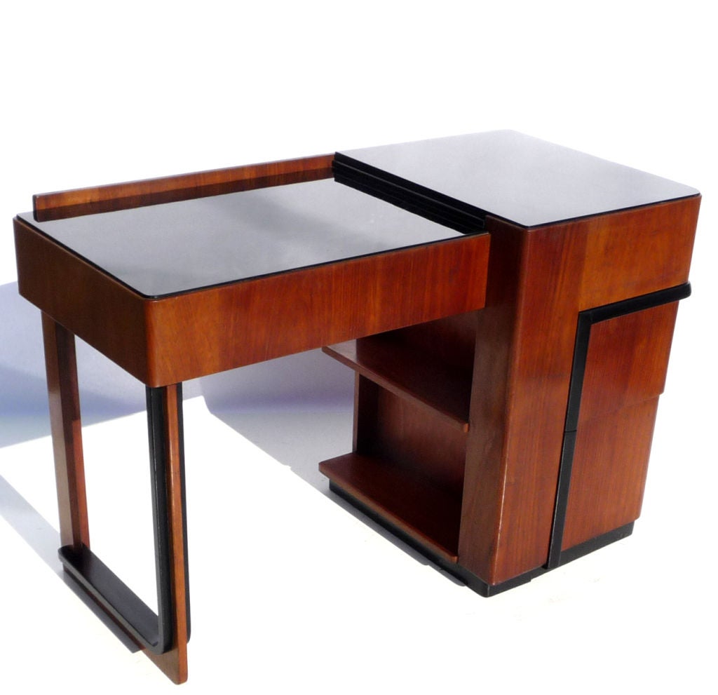 Streamlined Art Deco Desk with Expanding Top For Sale at 1stDibs | art ...