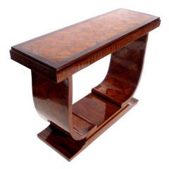 Rosewood Art Deco Revival Console Table