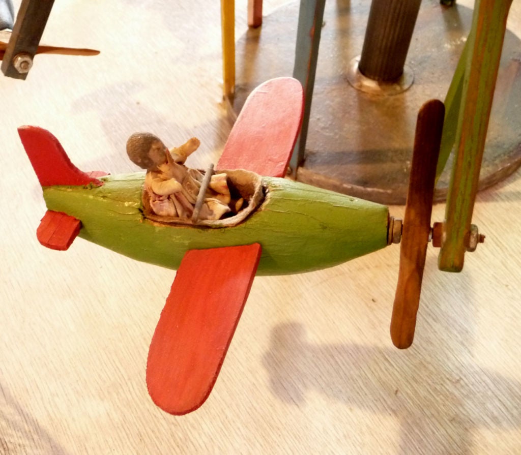 Mechanical Folk Art Carnival Airplane Ride 2