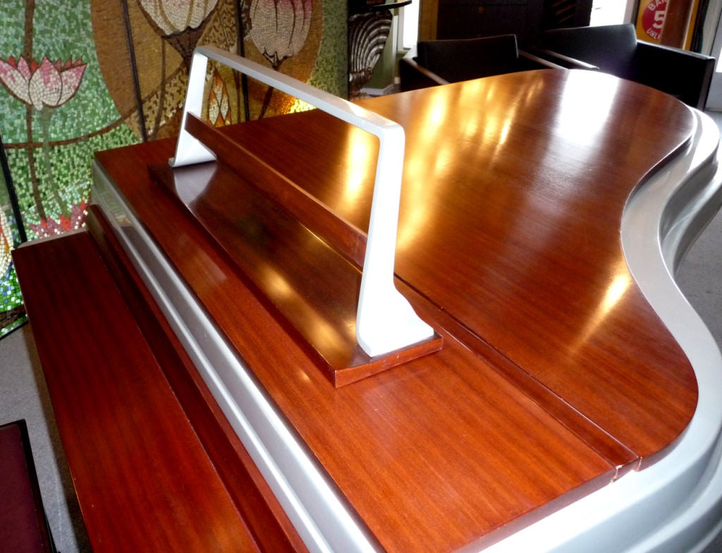 Mid Century Aluminum Grand Piano by Rippen 2